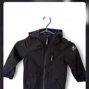 Canadiana kids black spring coat